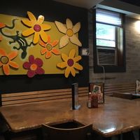 Fun divey feel to the place at Johnny Mango World Cafe and Bar in Cleveland