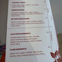 Menu  at Balans Brunch Bar in Bratislava