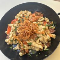 Vegane Käse Chorizo Spätzle  at Wohlleben in Vienna