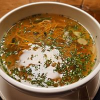 Vegetable soupe at Restaurant al-pine Sölden in Soelden