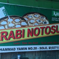 Sign board #Veganuary at Serabi Notosuman Ny. Lidia in Surakarta