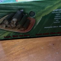 List of ingredients  at Serabi Notosuman Ny. Lidia in Surakarta