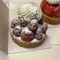 Tartelettes sablée  framboises 🌱   at Graines de Pain by Eric Gourdin in Peruwelz