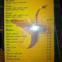 Menu at Naturalmente in Itacare