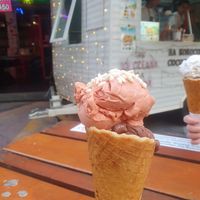 Strawberry and chocolate at Coco Mango Ice Cream in Phuket