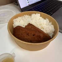 Vegan spam with rice  at Strict Picks - Kugi Hub in Davao City
