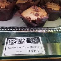 Vegan muffins at Recess Coffee and Roastery in Syracuse