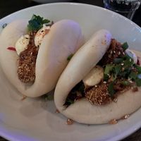 Bao bun with Muu chunks and garlic mayo at Korea Bowl Kamppi in Helsinki