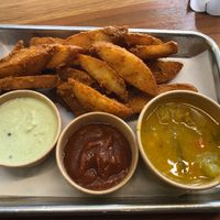 Podi Idly Fries (vegan) at Once Upon a Dosa in San Francisco