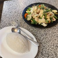  Stir fry with cashews and jasmine rice   at Peace Harmony in Sydney