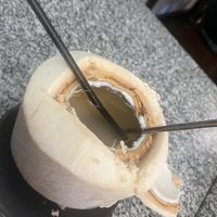 fresh coconut milk  at Peace Harmony in Sydney