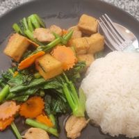 Broccoli, tofu & soy chicken at Peace Harmony in Sydney