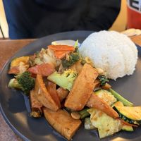 Pad prik chicken  at Peace Harmony in Sydney