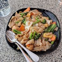 Flat rice noodles at Peace Harmony in Sydney