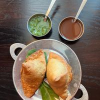 Vegetable Samosa appetizer at Saffron Indian Grill & Bar in Eagan