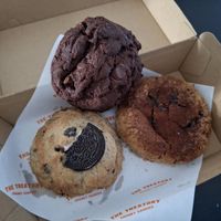 Cookies and cream, double choc and hazelnut at The Vegan Treatory in Auckland