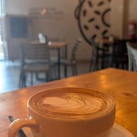 Oat flat white at Jacks Bagels in Bloemfontein