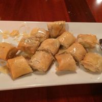 vegan fried banana dessert (no Nutella) at Basil Cafe in Appleton