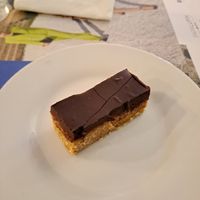 Postre choco-coco at Capre e Cavoli in Brescia