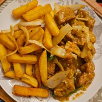 Bean curd in satay sauce, salt and pepper chips
Notify staff you're vegan at Lung Fung  in Scarborough