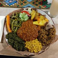 Gemischte Platte vegan at Temesgen Simmern in Simmern