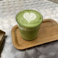 Soy milk matcha latte at MAINS  in Uccle