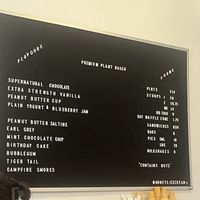 Price list  at Honey's - Queen St E in Toronto