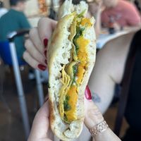 Sweet potato, spinach and I think some vegan cheese?  at Pizzeria L'Angelo in Venice