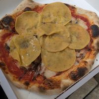 Vegan sirio pizza at Pizzeria L'Angelo in Venice
