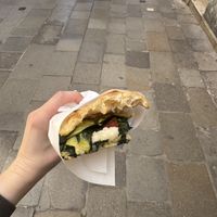 Vegan focaccia sandwich   at Pizzeria L'Angelo in Venice