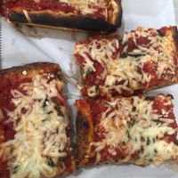 This was half the marinara pie with vegan cheese added. Huge! at Villa Formia in Lynbrook