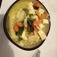 Green Curry with ricee  at Ayara Thai Street Cafe in St Augustine