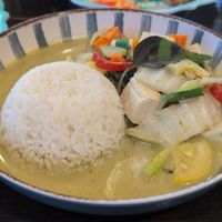 Vegan green curry at Ayara Thai Street Cafe in St Augustine