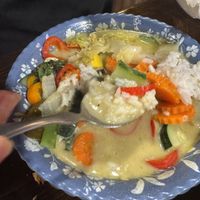Green curry tofu   at Ayara Thai Street Cafe in St Augustine