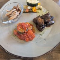 4 vegan appetizers at Kujira - 外食家くじら in Yomitan