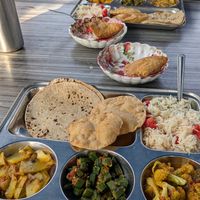 King of Thali! at Acharya Rooftop Restaurant & Guest House  in Jodhpur