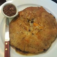 sweet potato chocolate chip pancakes at Green Leaf in Framingham