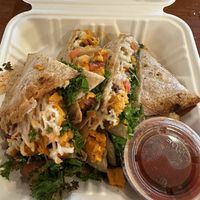 Sweet Potato Vegan-Cheese Quesadillas (can be real cheese, if you like!)  at Green Leaf in Framingham