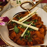 Bhuna Soya was our favorite comes with white rice at Red Chilli  in Jackson Heights