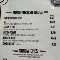 Juices   at Crema Gourmet in Lauderdale-by-the-sea