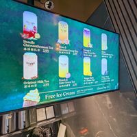 Drinks options at Souper Hot Pot in Toronto