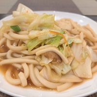 Udon noodles with oolong sauce at Tai Su Biandang -台素便當 in Hualien