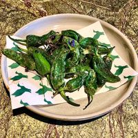 Fried padron peppers at The Duck Hook in Dubai