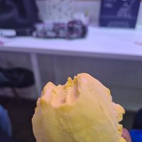 Mango sorbet at Frozen Fun Gelato in Mumbai