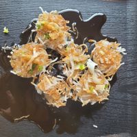 Fried tofu sushi (vegan) at Japanischer MIttagstisch in Basel