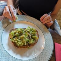 Smashed avocado at Cosy Club in Sheffield