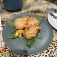 Tofu green curry piee  at Cafe 69 in Koh Samui