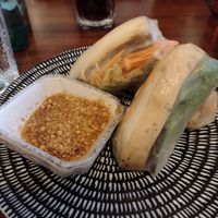 Rice paper rolls at Buddha Thai in Launceston
