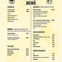 Menü at Ayrışım Kitabevi Kafe in Istanbul