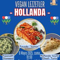 Vegan Night -Holland- poster at Ayrışım Kitabevi Kafe in Istanbul